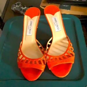 Jimmy Choo sandals/ kitten heels